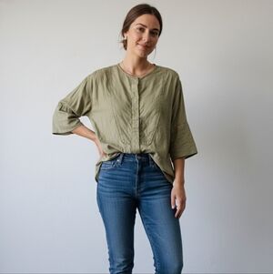 J. Crew Twill Oversized Shirt